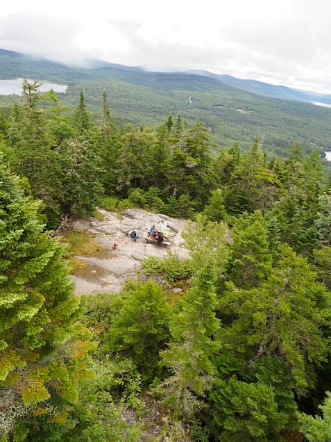 View from the lookout tower at Bald Mountain Trail, Maine
