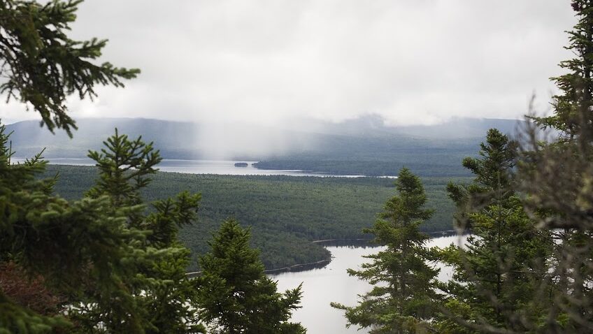 Bald Mountain trail in Maine.