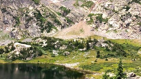 View from the Missouri/Fancy Lakes Trail in Colorado