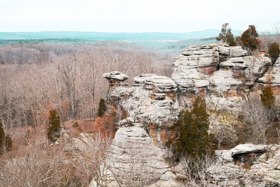 Garden of the gods in Shawnee National Forest, Illinois.