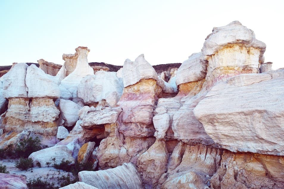 Colorful hoodoos, canyons and spires at Colorado's Paint Mines. 