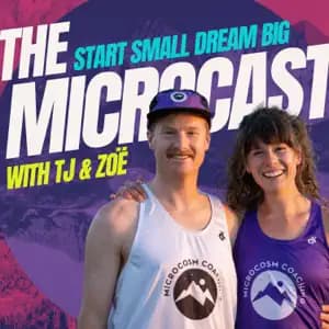 cover art for the Microcast podcast about running