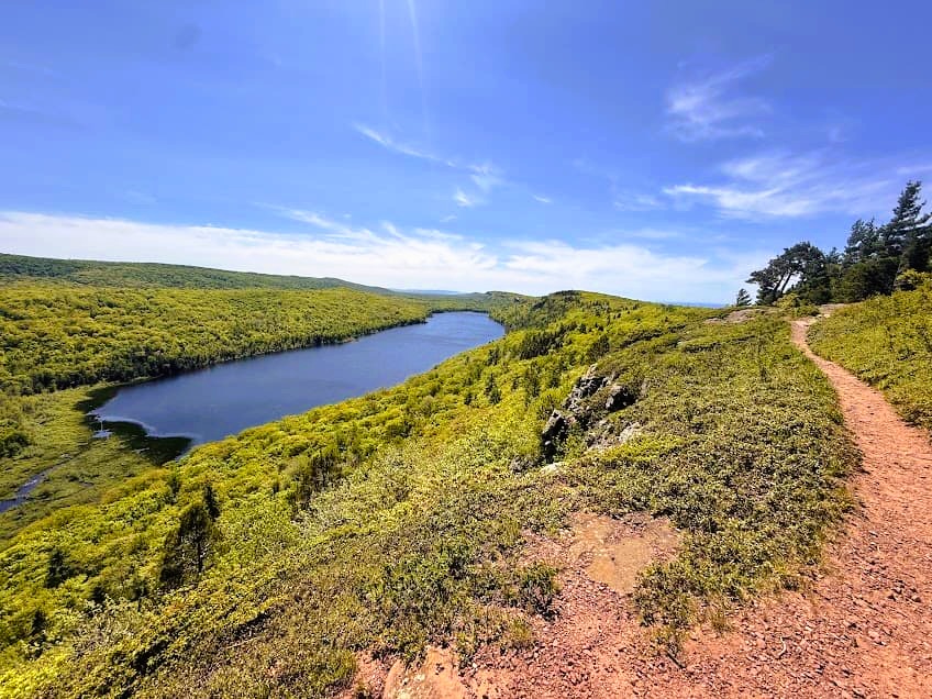 Escarpment Trail in Michigan's Porcupine Mountains.