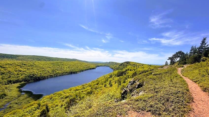The Escarpment Trail in Michigan’s Porcupine Mountains Wilderness