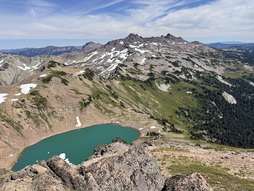 View of Goat Lake from Hawkeye Point.